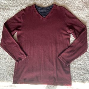 NEW Covington Men’s Dark Maroon Pullover Sweater Large L NWOT